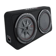 KICKER SUBWOOFER DE 12” COMPRT 500 W RMS DE 2 OHMIOS. CON RADIAL PASIVO & CAJA ACUSTICA