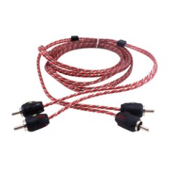 STINGER CABLE RCA 6` 4000 2.0M. TWISTED/DOBLE CORAZA DE PROTECCION · imagen 1