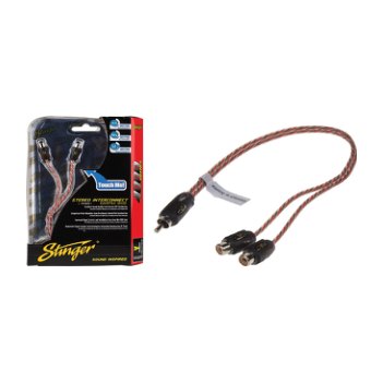 STINGER CABLE RCA “ Y “ 4000 1 MACHO 2 HEMBRA, TWISTED/DOBLE CORAZA PROTEC · imagen 1