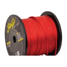 STINGER ROLLO DE 150MT. DE CABLE DE ALIMENTACIÓN PRO DE CALIBRE 8 ROJO. CABLE DE COBRE OFC ESTAÑADO, DISEÑADO PARA USAR EN INSTALACIONES DE CAR AUDIO · imagen 1