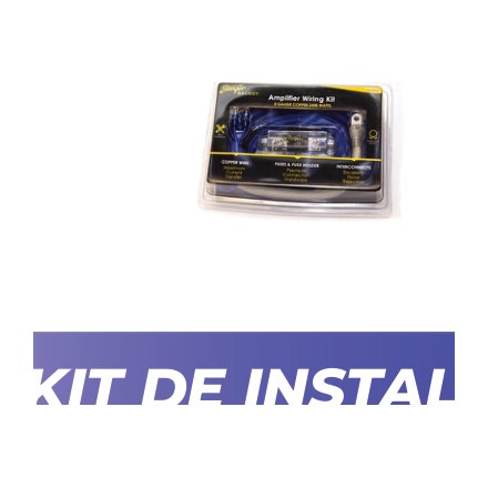 STINGER KIT DE INSTALACIÓN 0GA 100% COBRE OFC + ESTAÑADO 2400W C/ PORTAFUSIBLE ANL SERIE 4000 · imagen 1